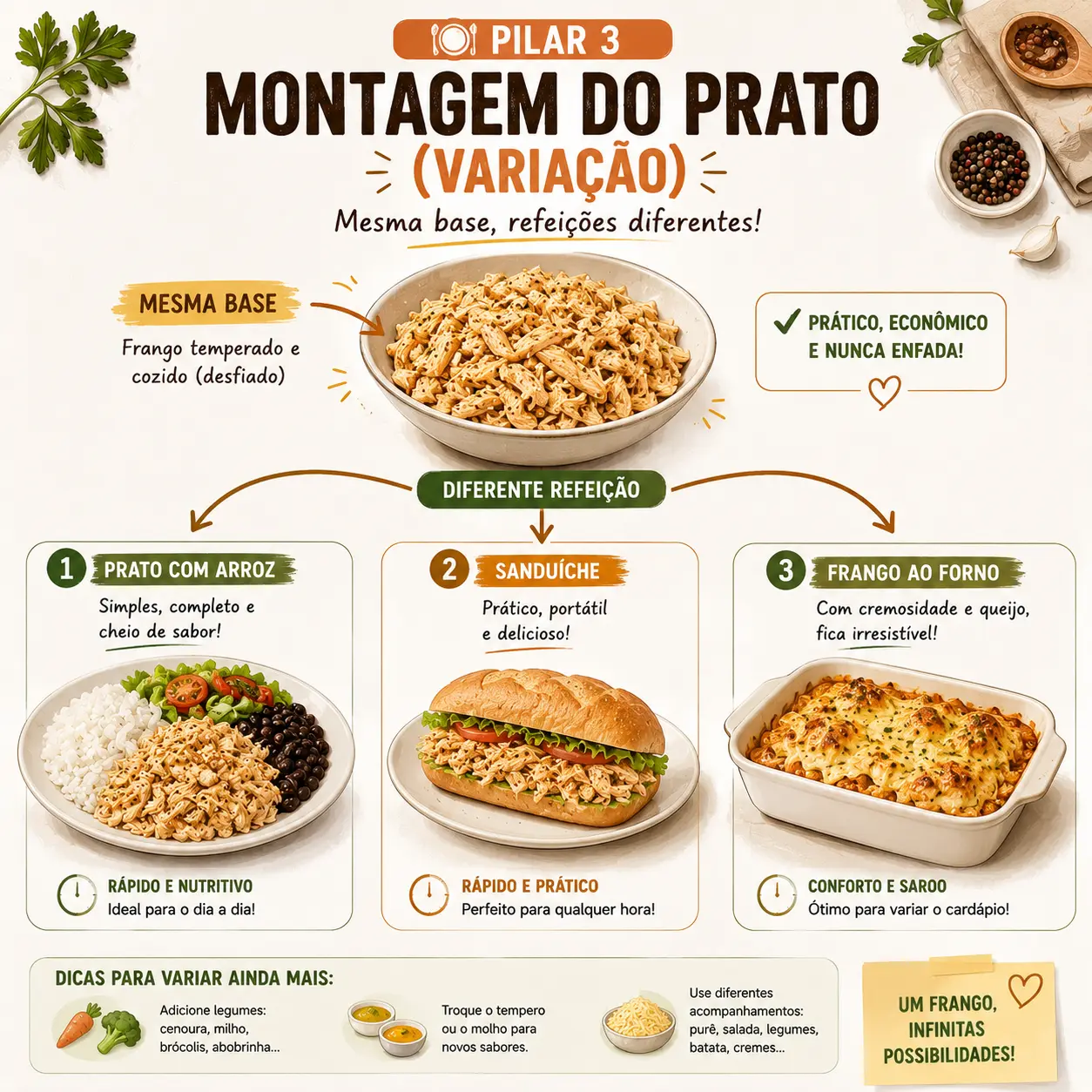 Montagem do Prato